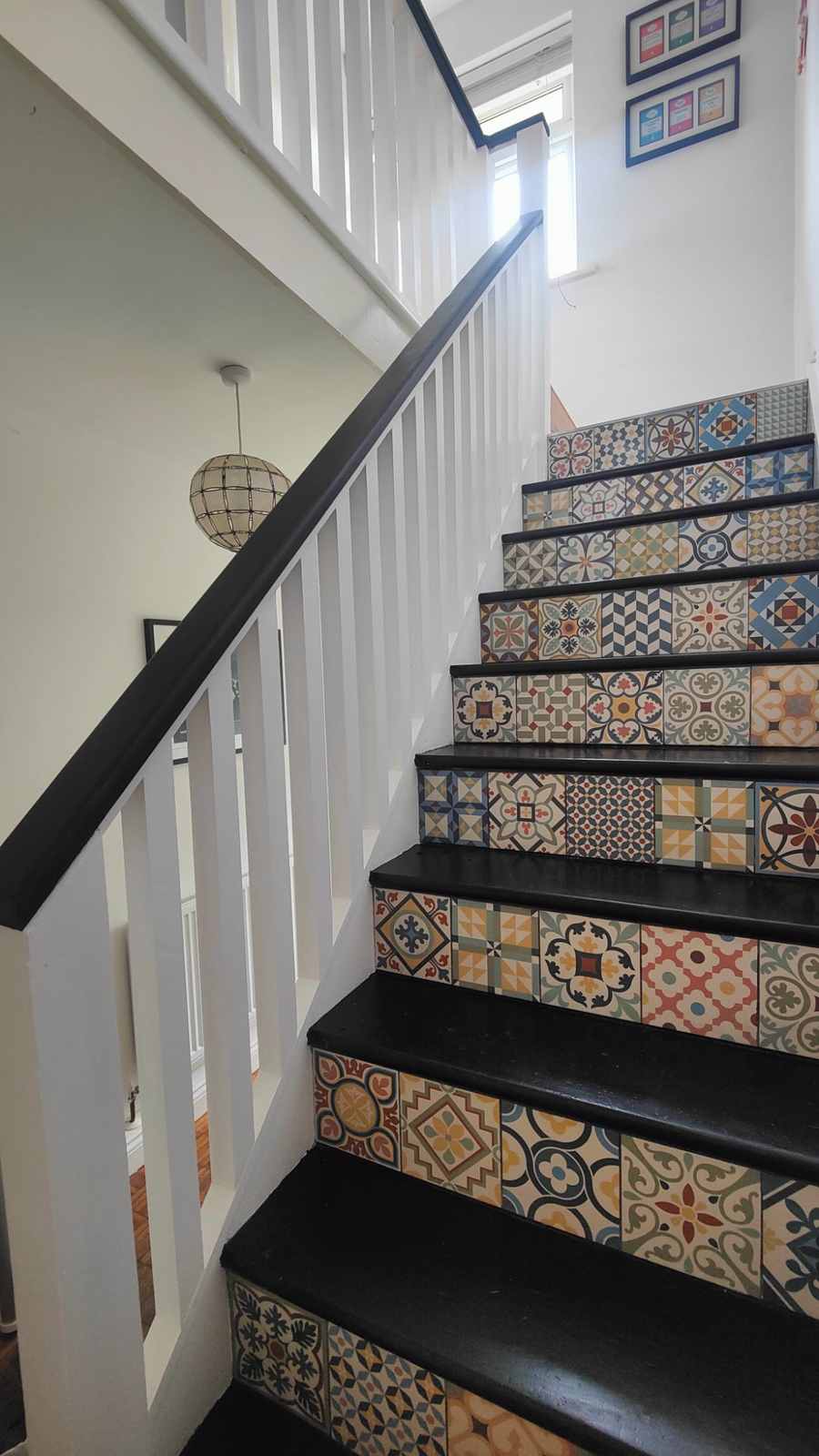 Tiled staircase